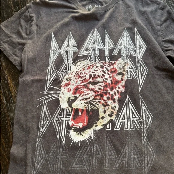 DEF LEPPARD Size M Animal Official Merchandise Black T-shirt - Picture 3 of 4